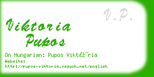 viktoria pupos business card